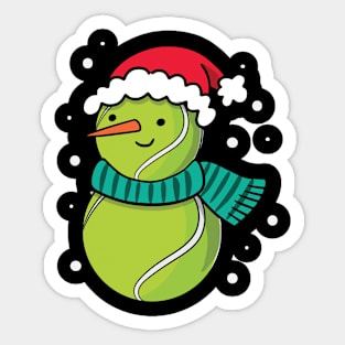 Christmas Tennis Ball Santa Hat Sticker